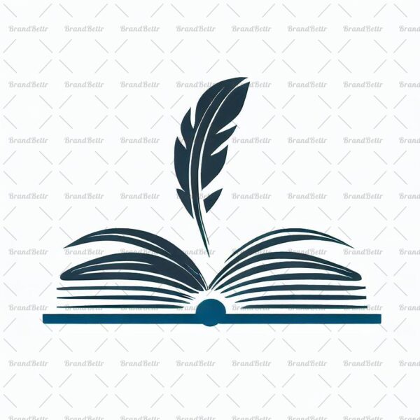 Offenes Buch und Feder